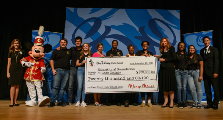 East Ridge High School Receives $20,000 Donation from Walt Disney World to Help Restore Band Program