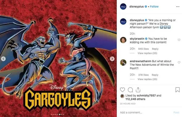 A Disney Original Gargoyles Headed to the List of Disney+ Lineup