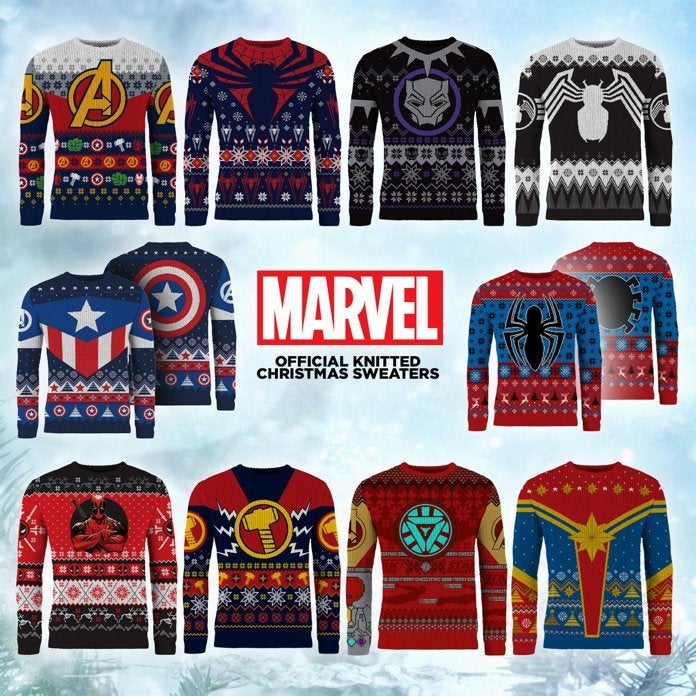 Marvel Ugly Christmas Sweaters Now Available From Merchoid