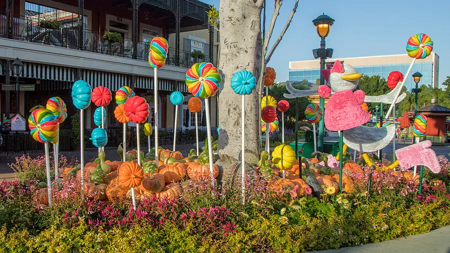 A Behinds The Scenes Look At The Fall Decor At Downtown Disney