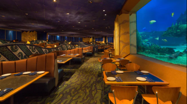 Coral Reef Restaurant in Epcot is offering a Little Mermaid menu for the 30th Movie Anniversary