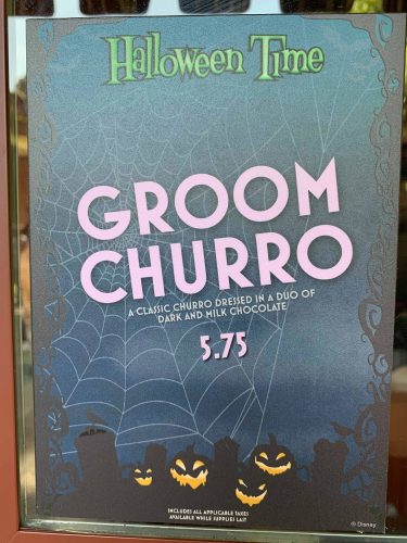 Bride and Groom Churros are a Chillingly Tempting Snack near Disneyland's Haunted Mansion