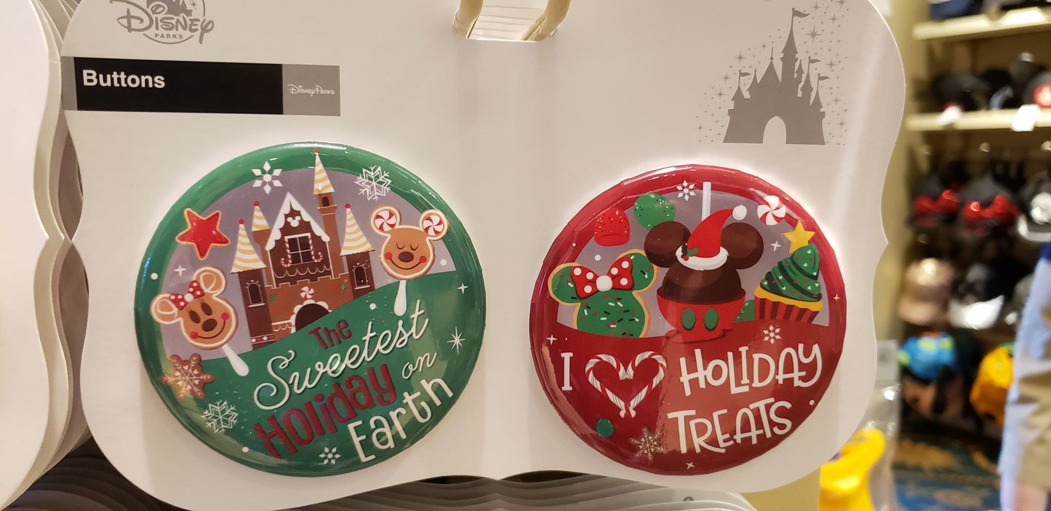 New Disney Holiday Celebration Buttons Have Arrived At The Disney Parks