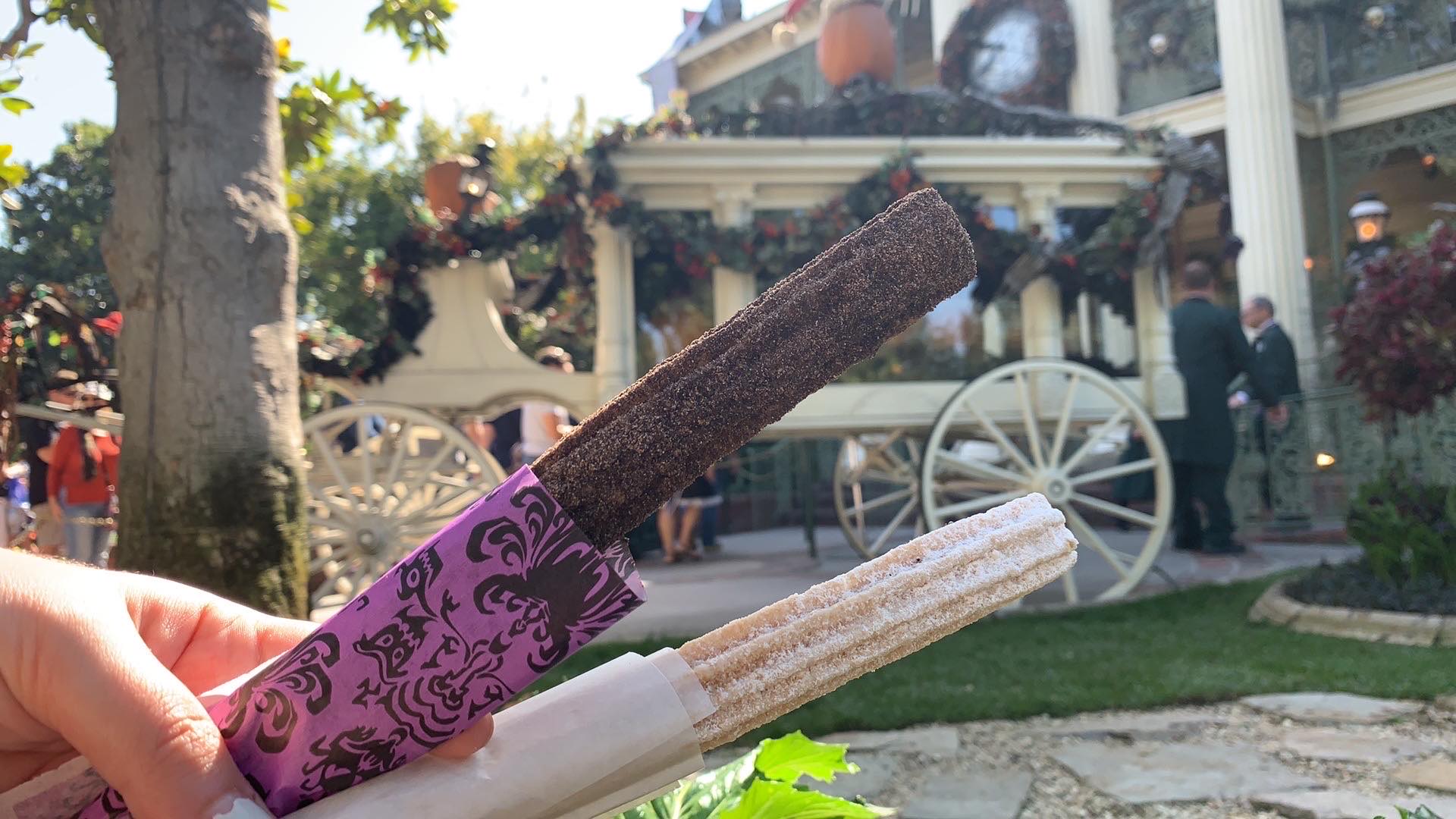 Bride and Groom Churros are a Chillingly Tempting Snack near Disneyland’s Haunted Mansion