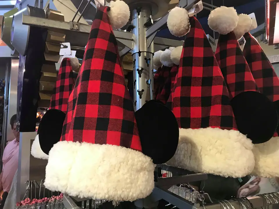 New Plaid Disney Spirit Jersey And Santa Mickey Hat For The Holidays