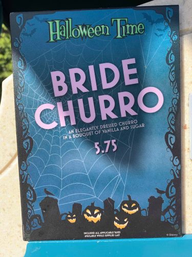 Bride and Groom Churros are a Chillingly Tempting Snack near Disneyland's Haunted Mansion