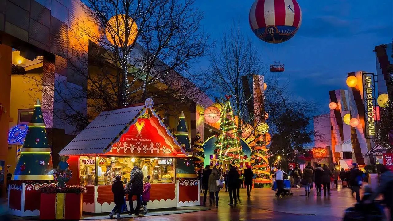 A Magical Enchanted Christmas at Disneyland Paris Disney Village!