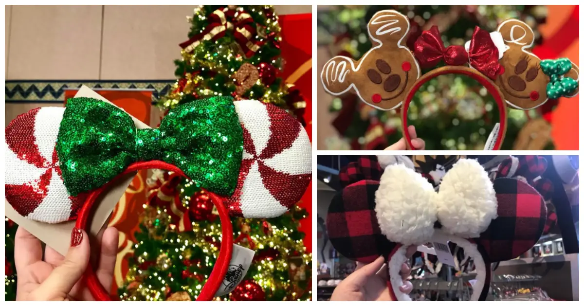 Holiday Minnie Mouse Ears Are Now At The Disney Parks