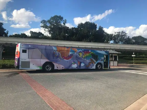 Figment Bus Wrap Spotted at Walt Disney World