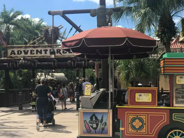 Magic Kingdom Spring Roll Cart Moved to a New Location