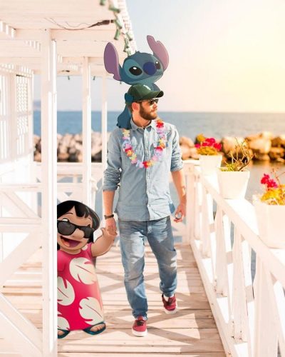 Artist Photoshops Himself With Disney and Pixar Characters