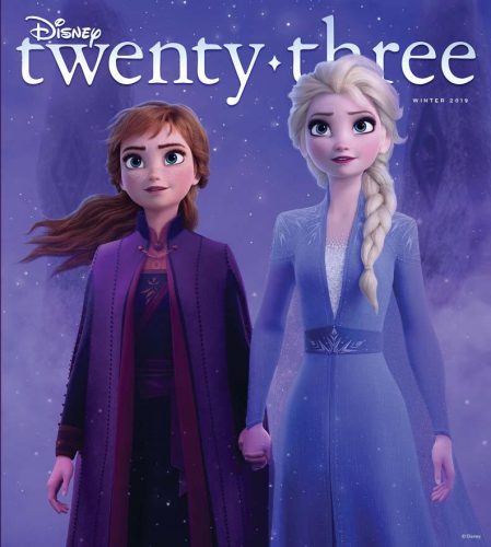 Anna and Elsa From 'Frozen II' Featured on D23 Winter 2019 Magazine Cover