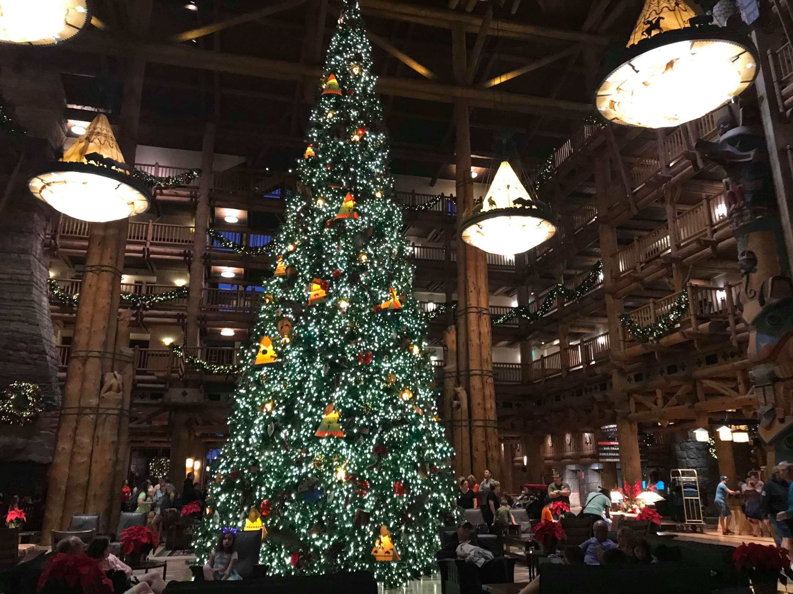 The Christmas Tree at Disney’s Wilderness Lodge