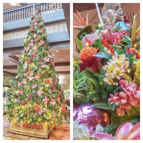Disney’s Polynesian Resort Finishes Decorating For a Tropical Christmas