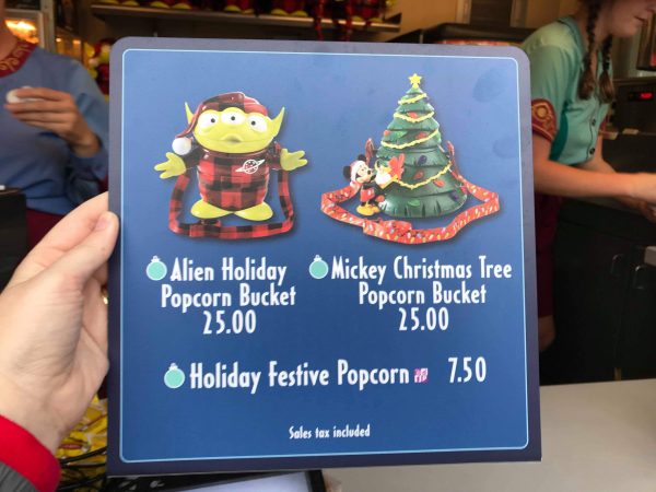 The Christmas Alien Popcorn Bucket has Landed at Hollywood Studios
