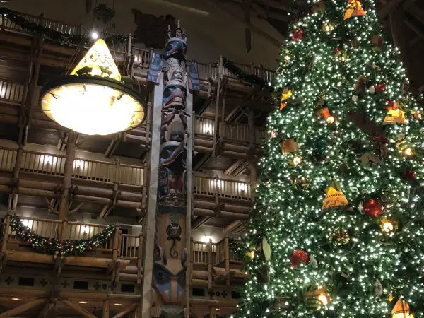 The Christmas Tree at Disney's Wilderness Lodge