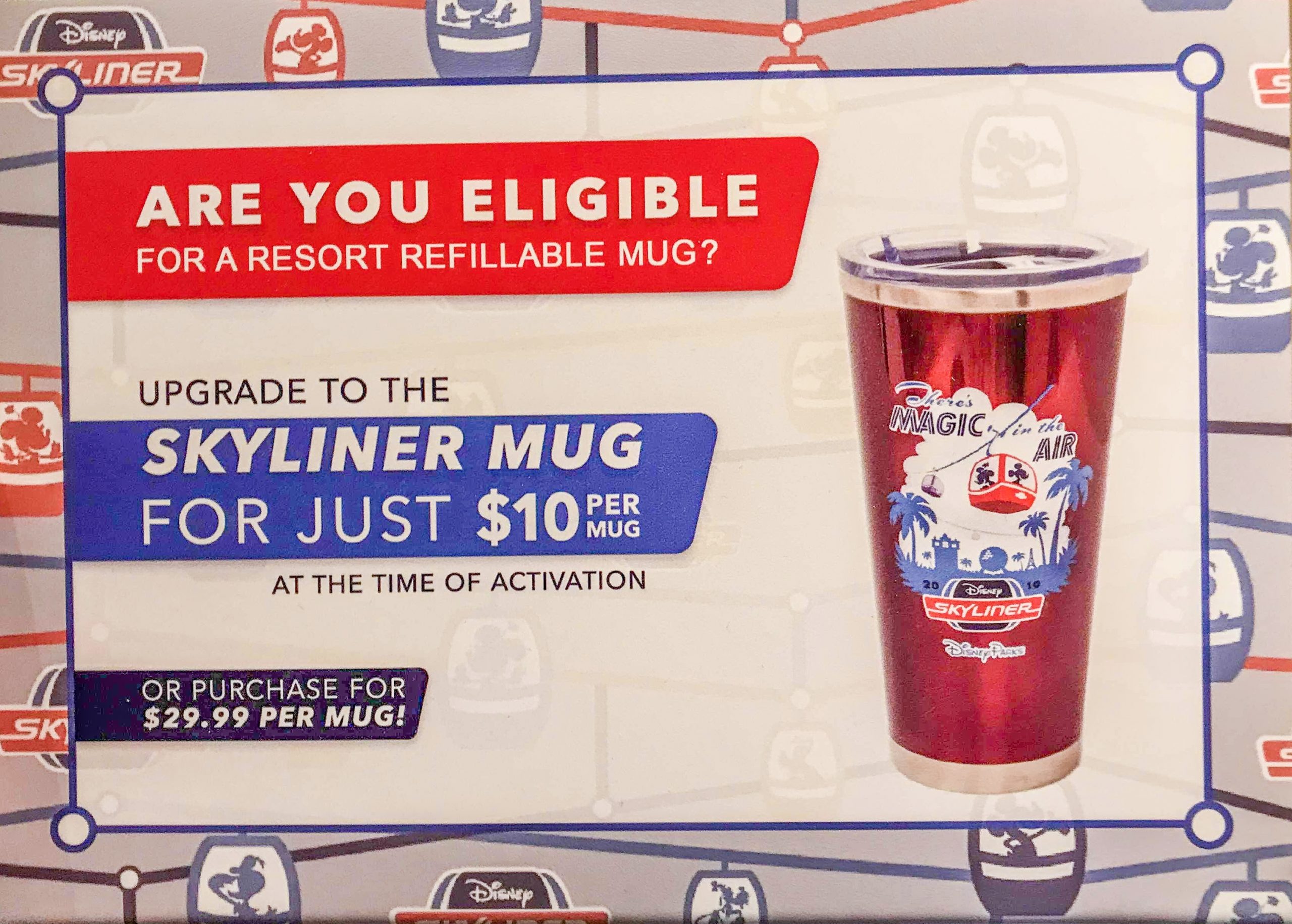 Skyliner Refillable Mugs Fly Into Walt Disney World Resorts