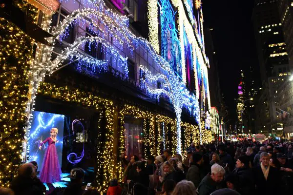 Disney And Saks Fifth Avenue Unveil "Disney Frozen 2" Holiday Windows