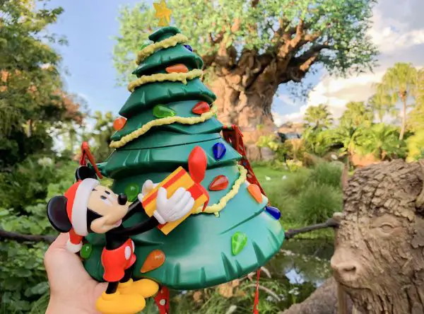 Mickey's Christmas Tree Popcorn Bucket at Animal Kingdom