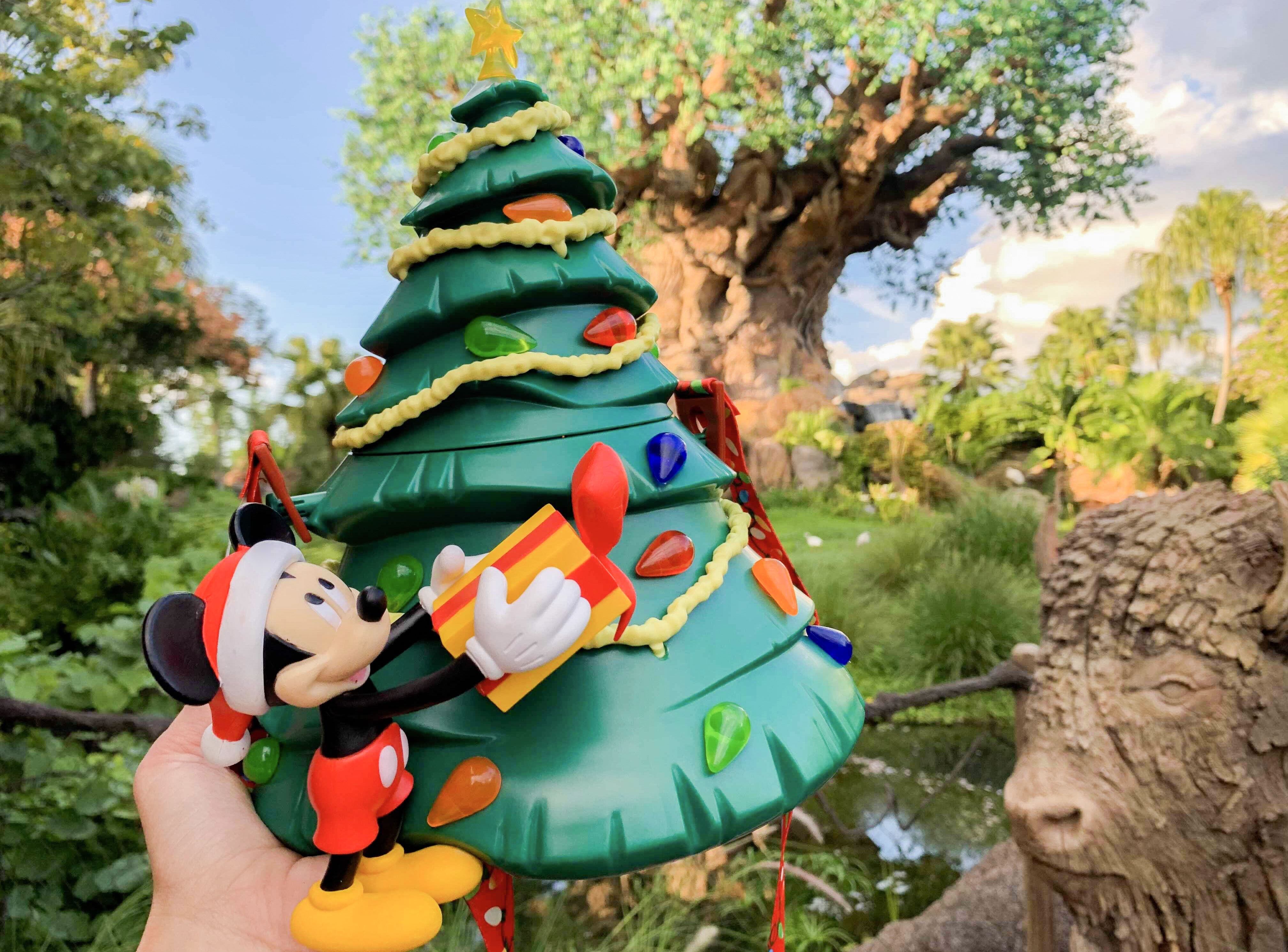 Mickey’s Christmas Tree Popcorn Bucket Shows Up at Animal Kingdom