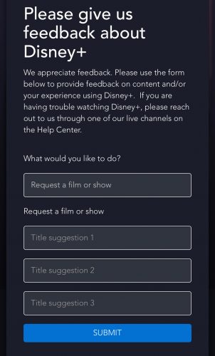 How to Request Missing Films and Shows on Disney+