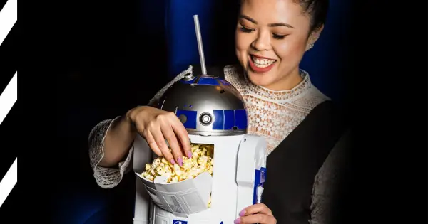 R2-D2 Popcorn and drink combo