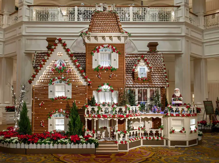 Disney Decks the Halls With Gingerbread Displays at the Parks and Resorts