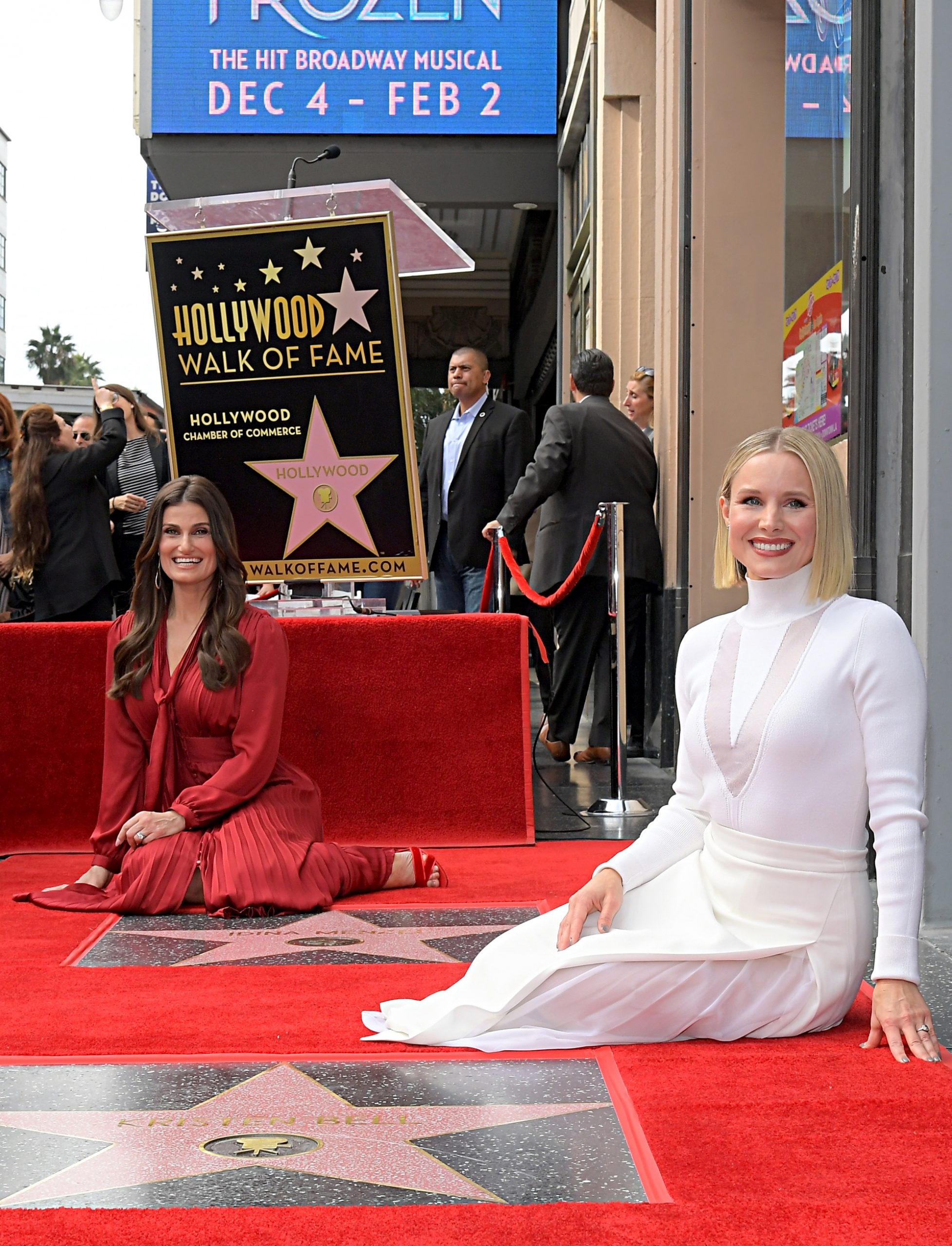 Stars of Frozen 2 Honored With Stars on Hollywood Walk of Fame
