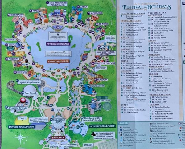 Photos: New Epcot Map for the 2019 Festival of the Holidays