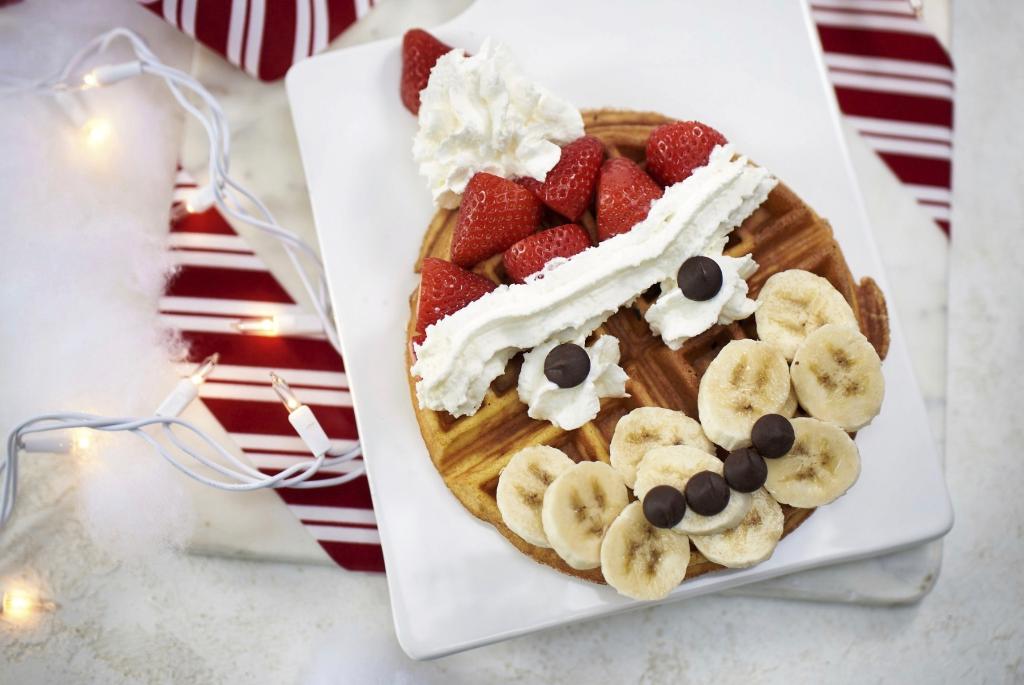 Delicious Santa Waffles Spotted at Disney Springs