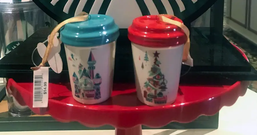 New Starbucks Disney Mug Ornaments Now Found At Disneyland