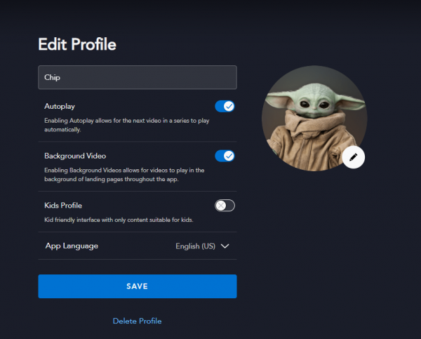 Baby Yoda is now available as profile icon on Disney+