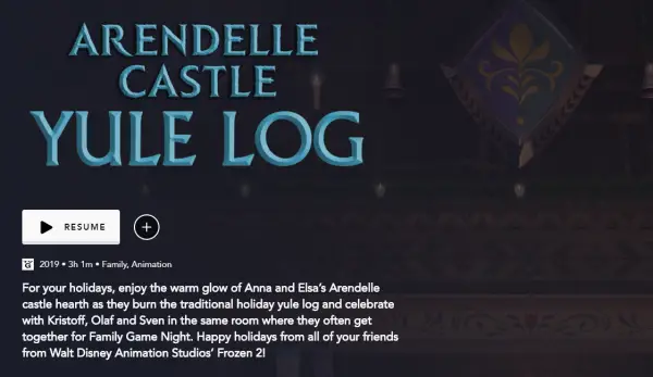 Celebrate Christmas with the Arendelle Castle Yule Log