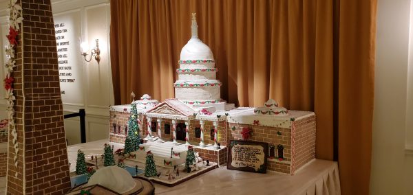 Epcot's America Pavilion Stuns with Its Gingerbread Display