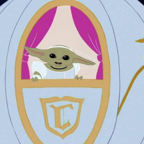 Artist Draws Baby Yoda as Disney Princesses