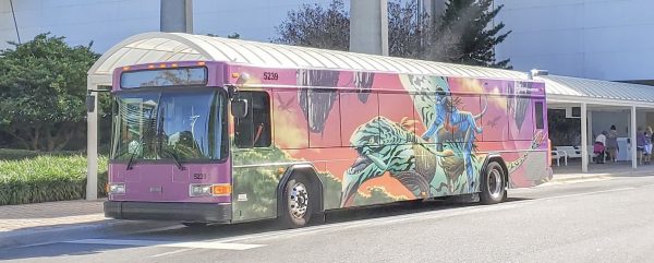 new Pandora themed bus