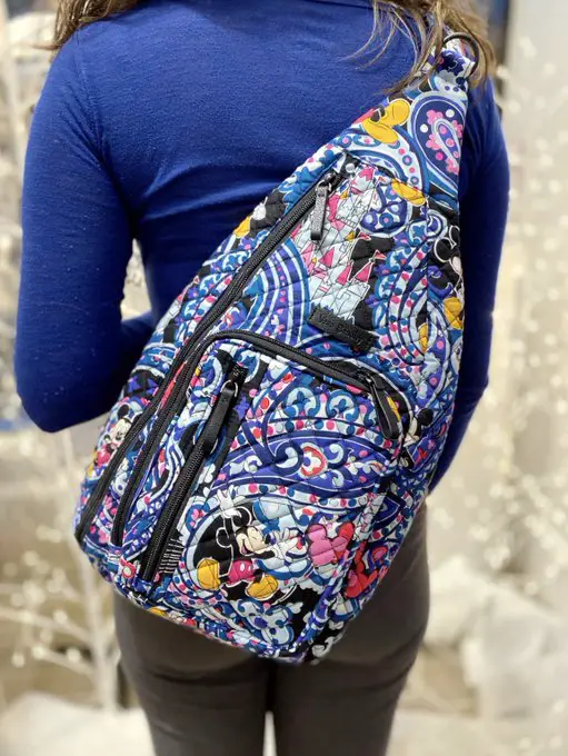 mickey and minnie mouse paisley campus backpack by vera bradley