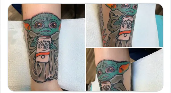 Fan's Tattoo of Baby Yoda New Internet Sensation