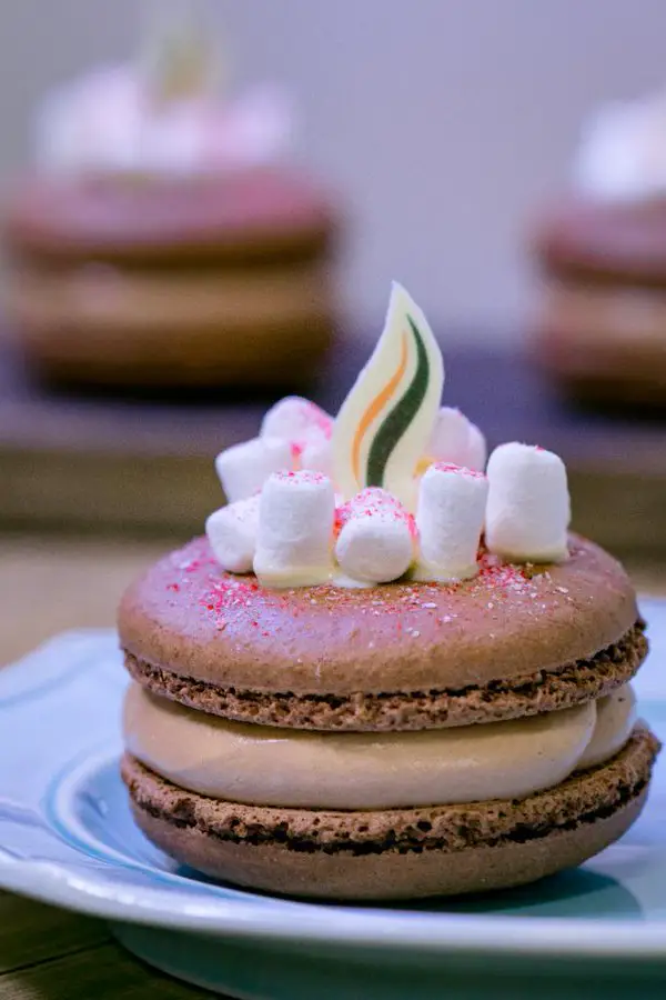 Try The Hot Cocoa Marshmallow Macaron At The Festival of the Holidays
