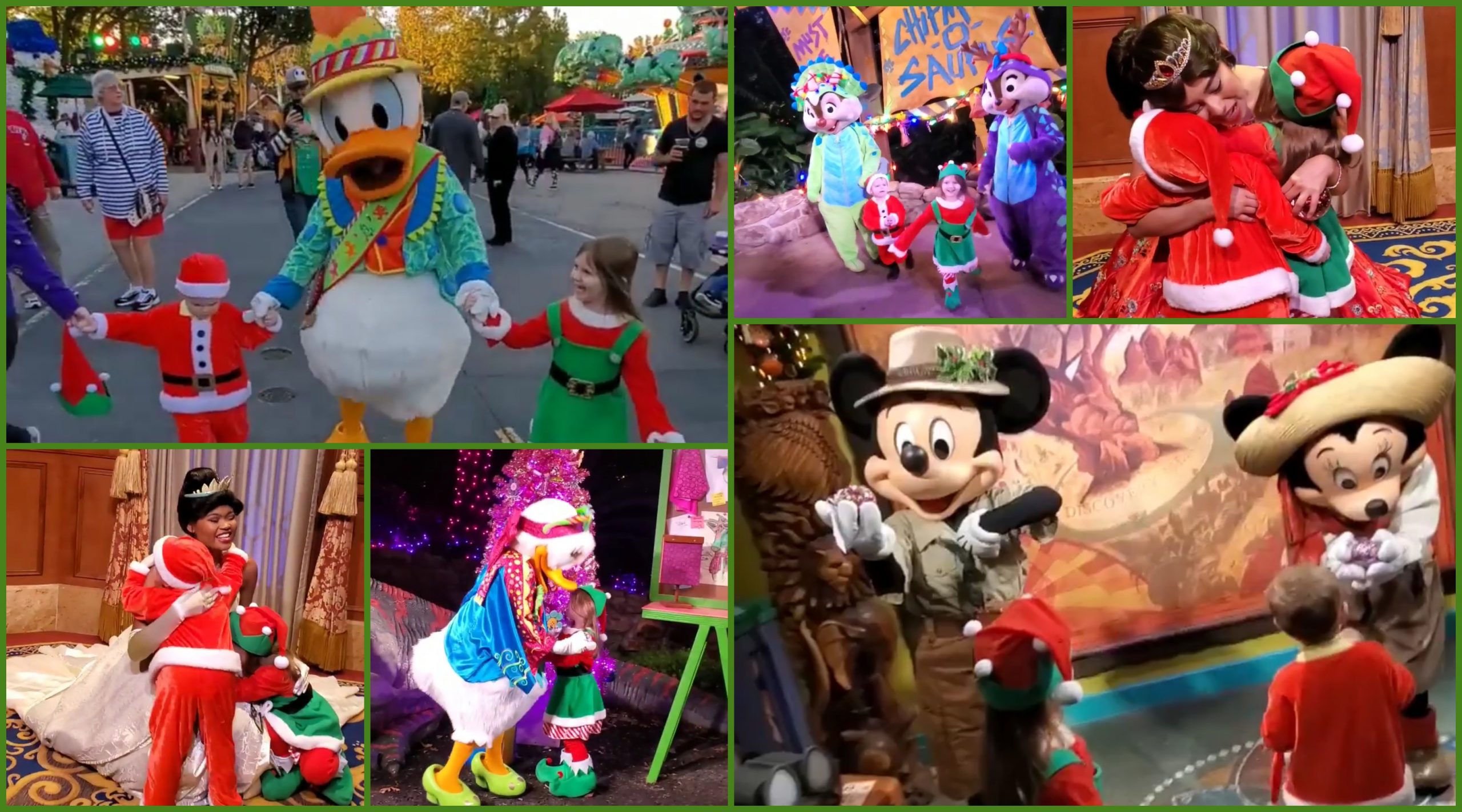 Festive Guests Give Special Gifts to Disney Characters During Meet and Greets at Walt Disney World
