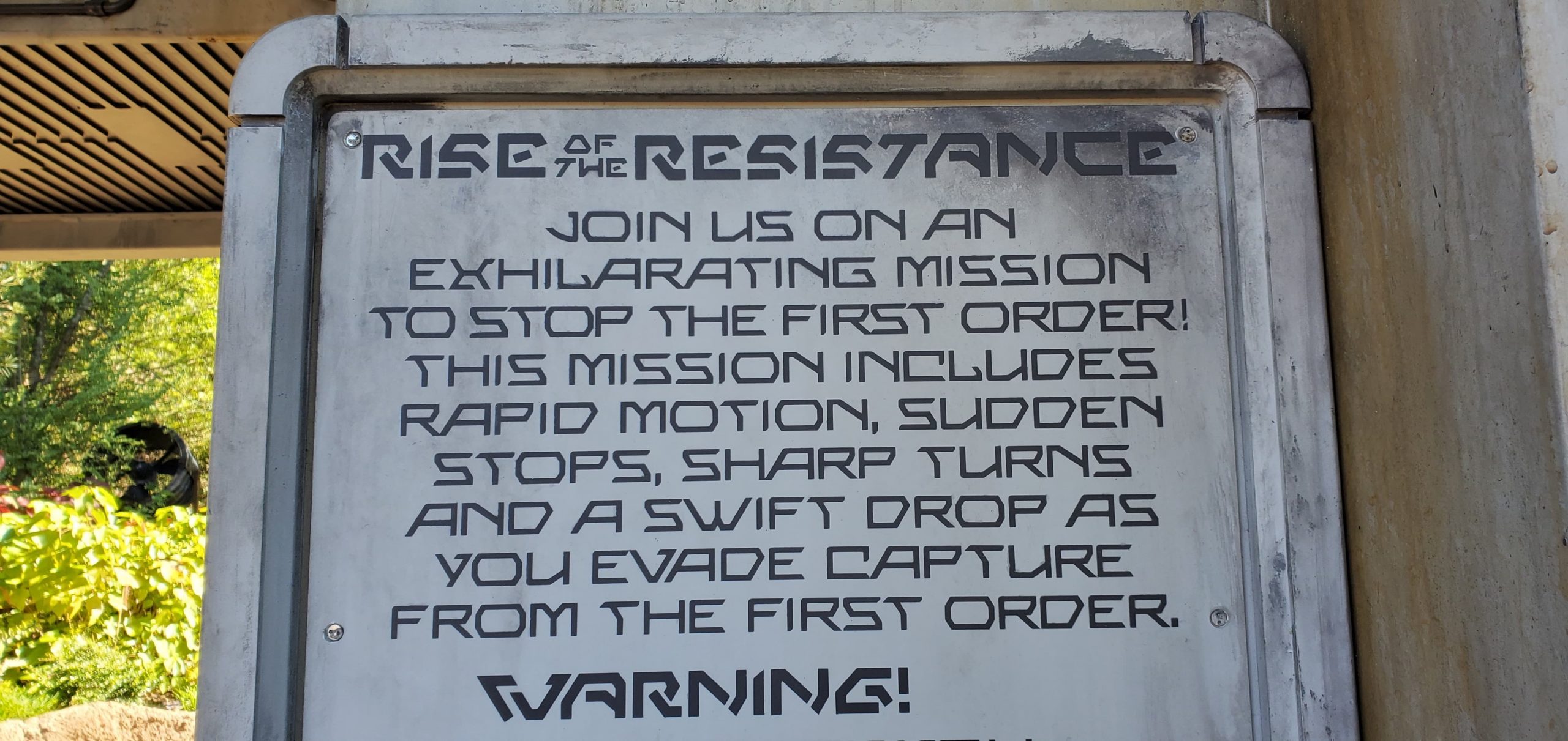 Know Before You Go: Restrictions for Rise of the Resistance Attraction