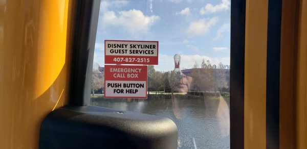 Photos: Disney Skyliner Emergency Info Posted in Gondola