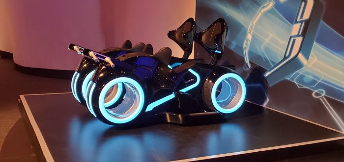 Tron Lightcycle Run Vehicles spotted on the way to the Magic Kingdom