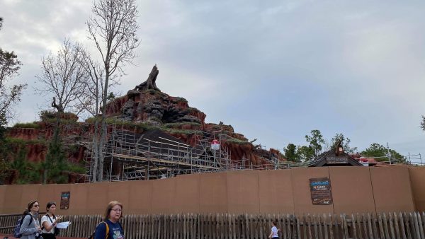 Walls Are Up At Splash Mountain For Yearly Refurbishment