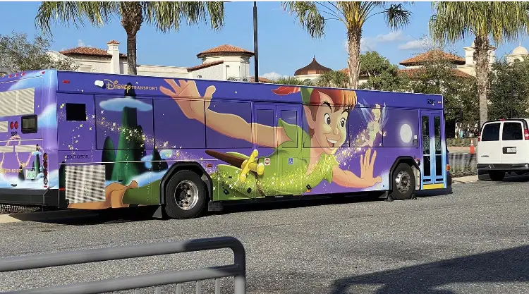 A New Peter Pan Bus Has Flown Into Walt Disney World