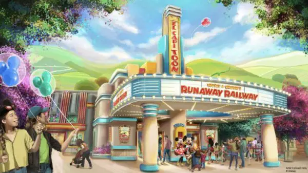 Mickey & Minnie runaway railway poster