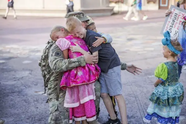 Family Gets Surprised at Disney from Army Dad Returning from Deployment