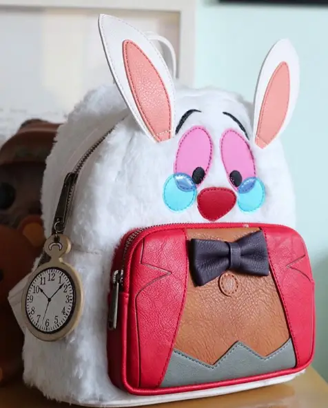Disney Alice White Rabbit Bag Pocket Watch Purse Cosplay Lolita Crossbody  Black | #1883431137