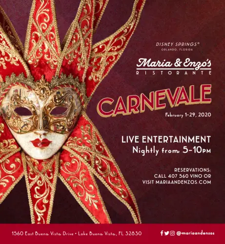 Carnevale at Maria And Enzos in Disney Springs