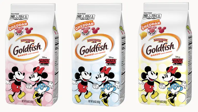 Mickey Goldfish Crackers are back now with Minnie too